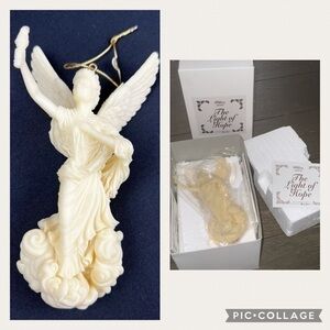 Mark Klaus “The Light Of Hope” Carved Porcelain Ornament Numbered New In Box